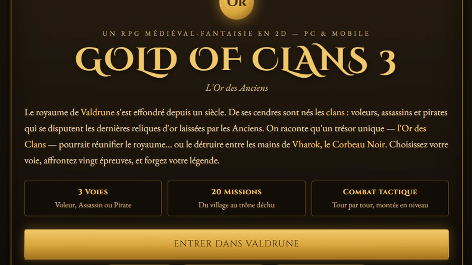 Gold of Clans III — La Couronne Brisée