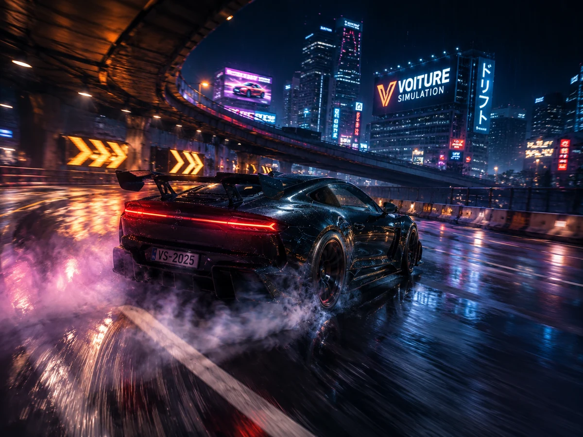 Drift nocturne en ville
